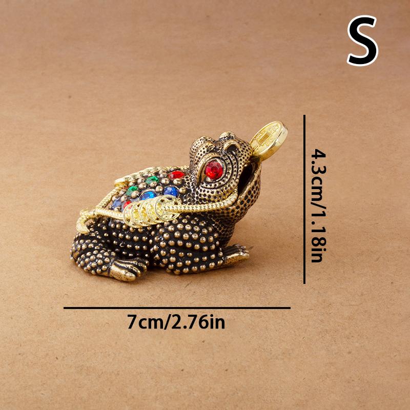Feng Shui Toad Money Lucky Fortune Wealth Chinese Frog Toad Coin Home Office Decoration Lucky Gifts Tabletop Ornaments