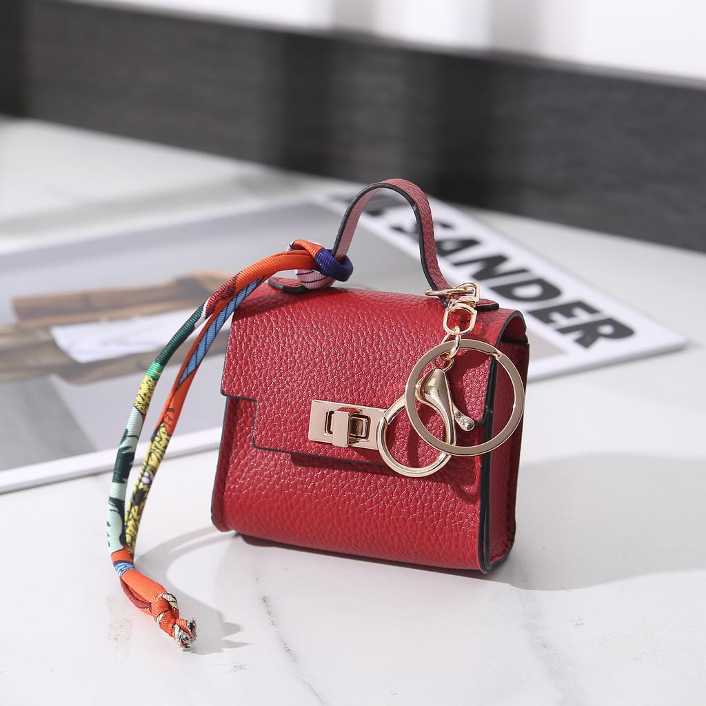 Mini wallet bag hanging house small bag light luxury bag new fashion pendant mouth red envelope earphone key bag