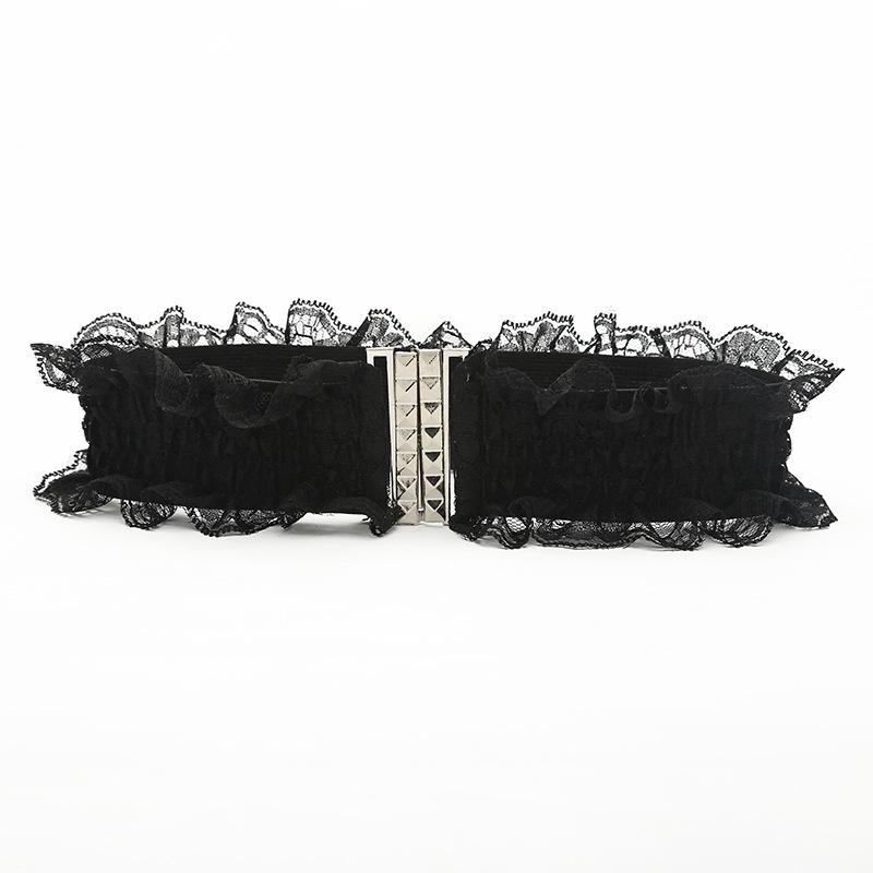 

Плотное прилегание к талии Широкий пояс Корейский стиль Универсальный Декоративный Эластичный пояс Женский Кружевной Эластичный Эластичный Пояс-корсет
