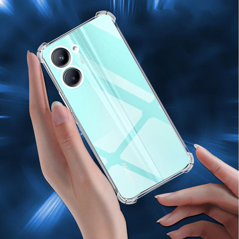 Shockproof Clear Case for Realme C33 2023 RMX3627 Soft Silicone Transparent Back Covers for Realme C 33 Phone Protective Camera