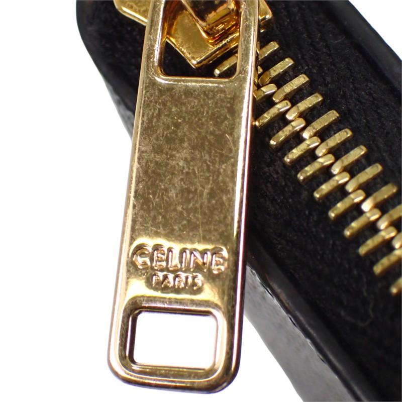 CELINE  10C662CA2.38NO Coin case black Polyurethane mens