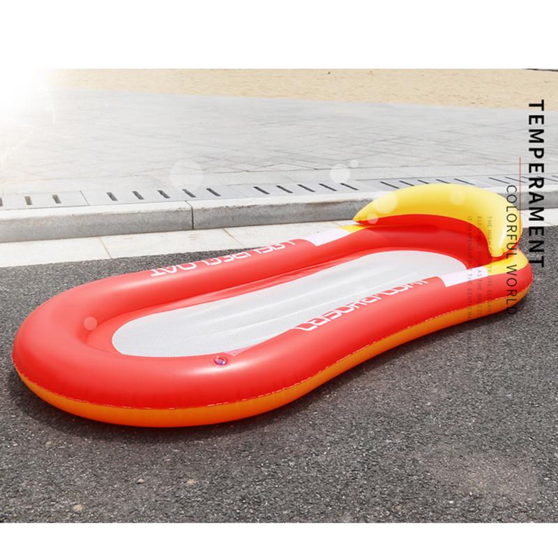 Inflatable Floating Hammock with Armrests & Backrest - Outdoor Mesh Recliner for Adults