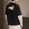 Adidas SS25 Sports Lifestyle Series Logo Print Simple Casual Fashion Comfortable Crew Neck Short Sleeve T-Shirt Unisex T-Shirts Black JZ3263