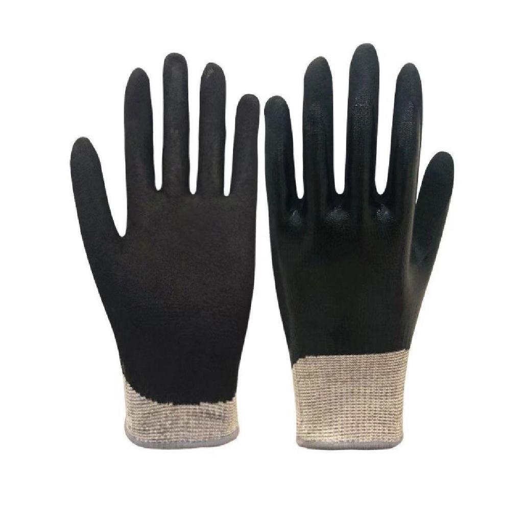 Oil-Resistant Waterproof Cut-Resistant Acid & Alkali Resistant Double-Dipped Nitrile Labor Protection Gloves