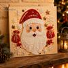 Set Creativo Attività Festiva Pittura con Perle Finte Natalizie Fai da Te Kit Artistico, Carino Kit di Perline 3D Regalo Fatto a Mano per Bambini Artigianato Adulti Principianti, Kit Gemme Parete Casa