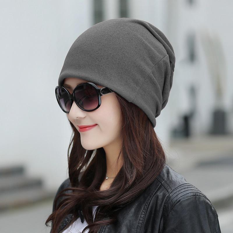 Tide scarf, headscarf, children's season, double-layer imitation cashmere bag, pullover hat, stack hat, nightcap, confinement hat