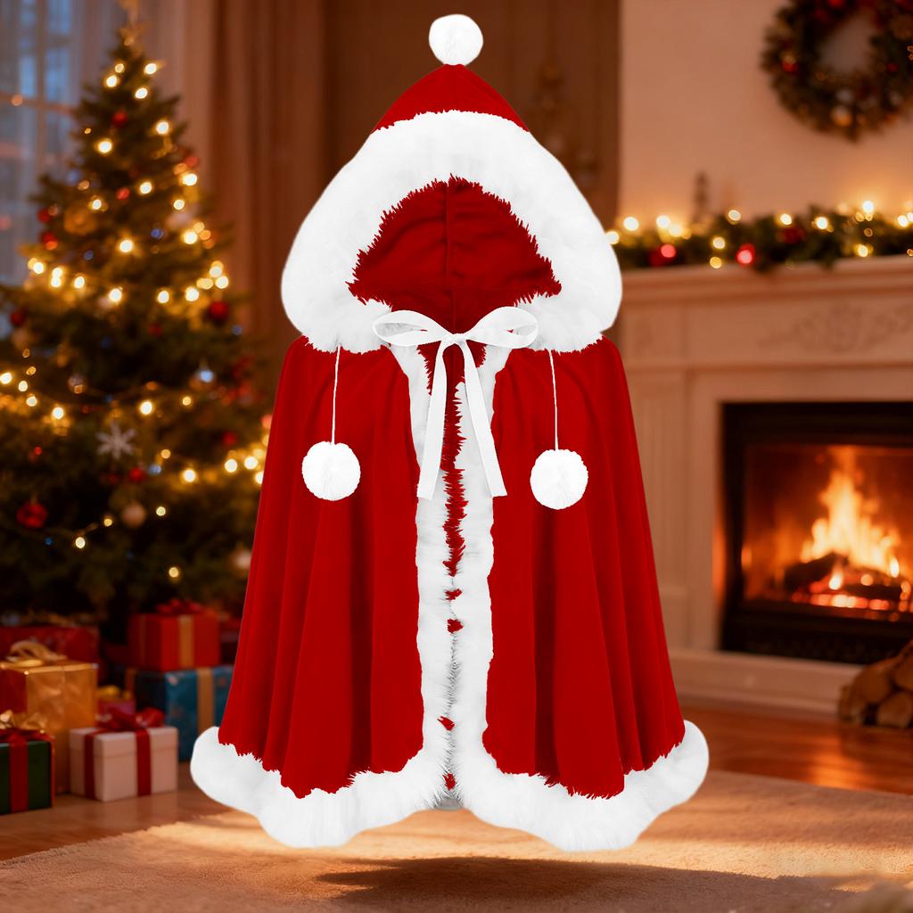 Ladies' Christmas Costume Cute Hooded Cloak Cloak