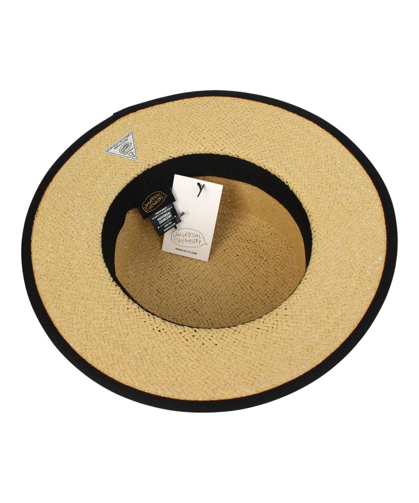 Yunibeosyeolkemiseuteuli Edge Taping Beige Long Panama Hat Panama Hat