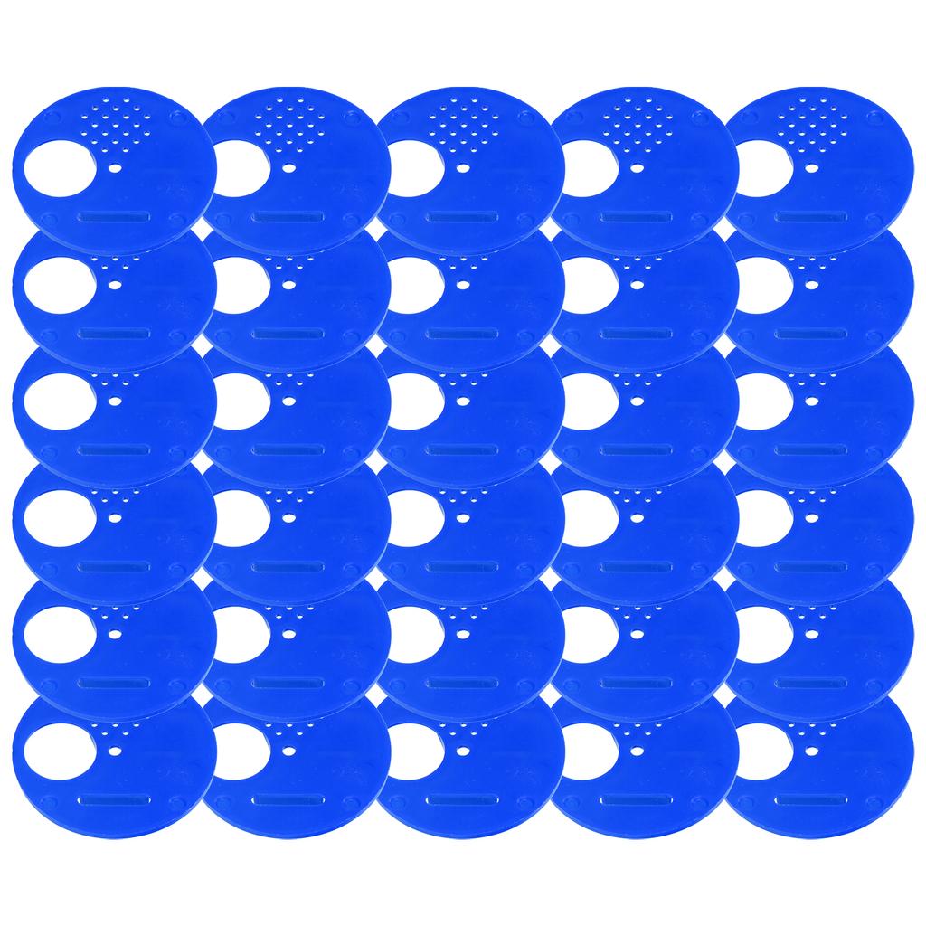 30 Stück Bienenstock Tür Eingangsscheibe Kunststoff Rund Ausstieg Belüftungstor Imkerei Zubehör Blau