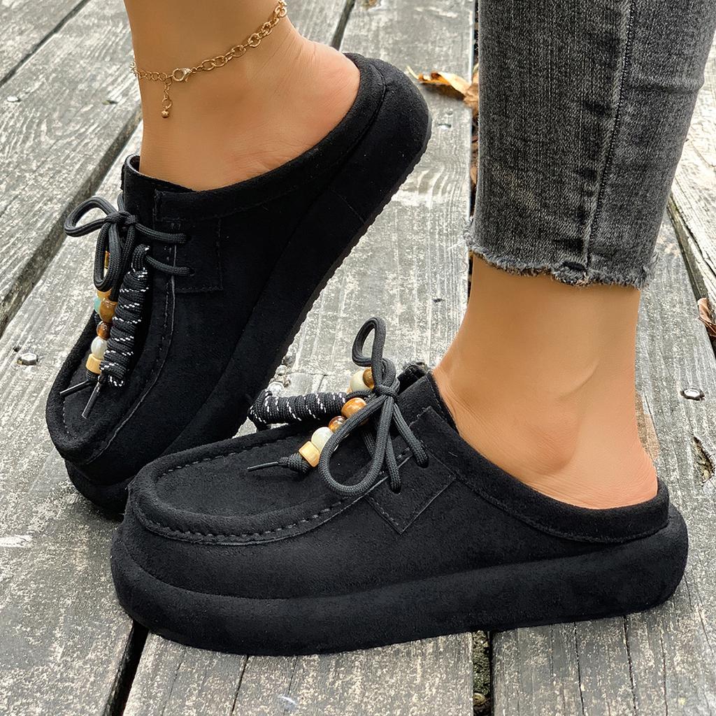 Women Sneakers Autumn Comfort Round Toe Sneakers Fashion Lace Up Casual Shoes Women Soft Non Slip Stitching Decoration Shoes