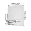 1/2/4/6pcs Stainless Steel Hook, Self Adhesive Towel Coat Hooks, Coat Rack Wall Mounted For Key, Towel, Bags, Cup, Hat