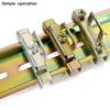 10 Pièces Blocs de Jonction Universels Butée d'Extrémité Rail Extrémité Borne à Vis Bloc Fixe Gris