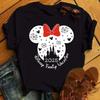 Disney Cartoon 2025 Travel Pattern Printed T-Shirt Summer Women's Casual Tops T-Shirt Fashion Clothing Harajuku Y2k T-Shirt