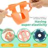 6Pcs Silicone Baby Bottle Sleeves with Handle 240ml Glass Bottle Sleeve Anti Slip Food Grade Silicone Baby Bottle Protect Cover