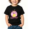 100%Cotton Kid-e-cats Print Children T-Shirt Cartoon Kids Tees Three Kitten Russian Funny Boys Tops Cute Girls Clothing Summer Tops Anime T-shirt