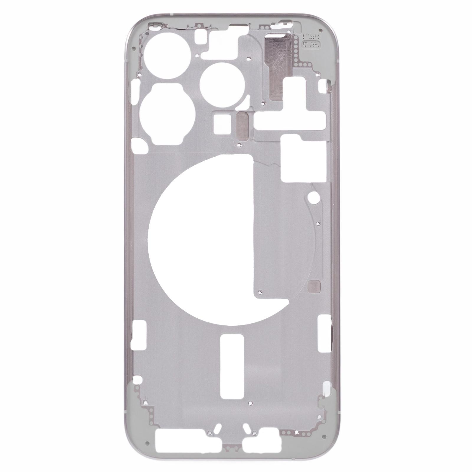 

For iPhone 15 Pro Middle Plate Frame Replacement (Without Logo) (EU Version) Silver
