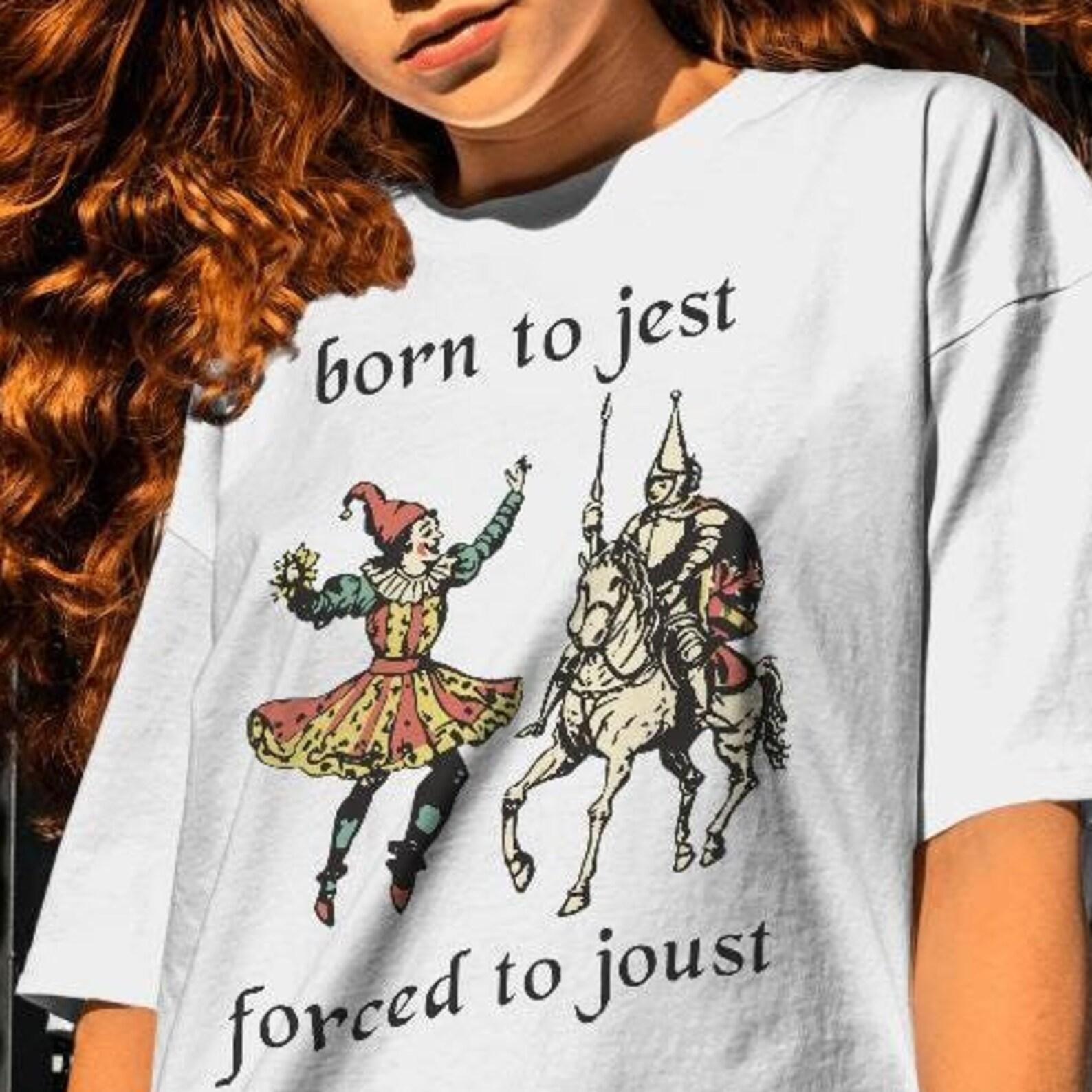 Born To Jest Forced To Joust Shirt - Renaissance Faire Graphic Tee 2XL