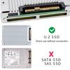 CY SFF-8639 U.2 SSD To Slimline SFF-8654 4i NVMe PCIe Cable (for Motherboard SSD 750 P3600 P3700 M.2)