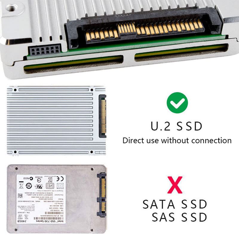 CY SFF-8639 U.2 SSD To Slimline SFF-8654 4i NVMe PCIe Cable (for Motherboard SSD 750 P3600 P3700 M.2)