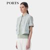 PORTS Women's 2025 S/S Short Plaid Jacket ST8J003TFD053