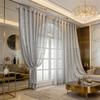 1pc Branch Embroidery Sheer Curtain 1PC Vintage Design with Grommet Hanging for Living Room Bedroom Balcony Kitchen Ready Made
