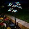 LED Solar Flower Lights Outdoor Waterproof Garden DIY Firework Decor Path Stake Solar Lamp for Street Walk Patio