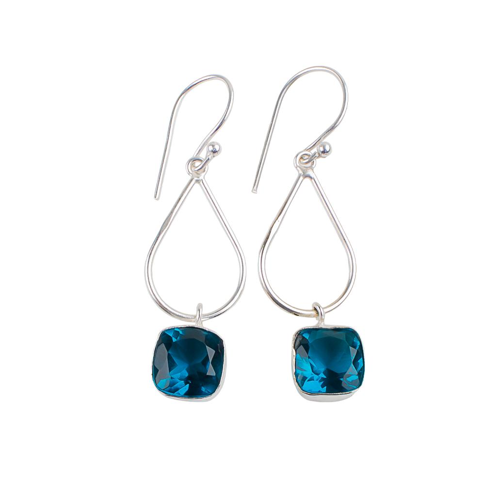 Apatite Gemstone 925 Sterling Silver Handmade Jewelry Wedding Earrings 1.90" EE-7-12