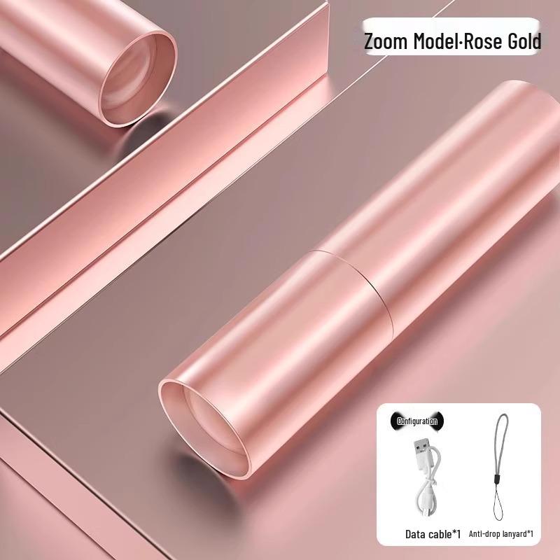 Outdoor Super Bright Rechargeable Mini LED Flashlight - Long Range, Durable, Eye-Friendly.