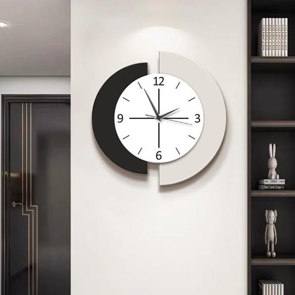 Living Room Creative Wall Clock Modern Light Luxury Clock New Style Clock Simple and Atmospheric Watch Wall Hanging Silent Home