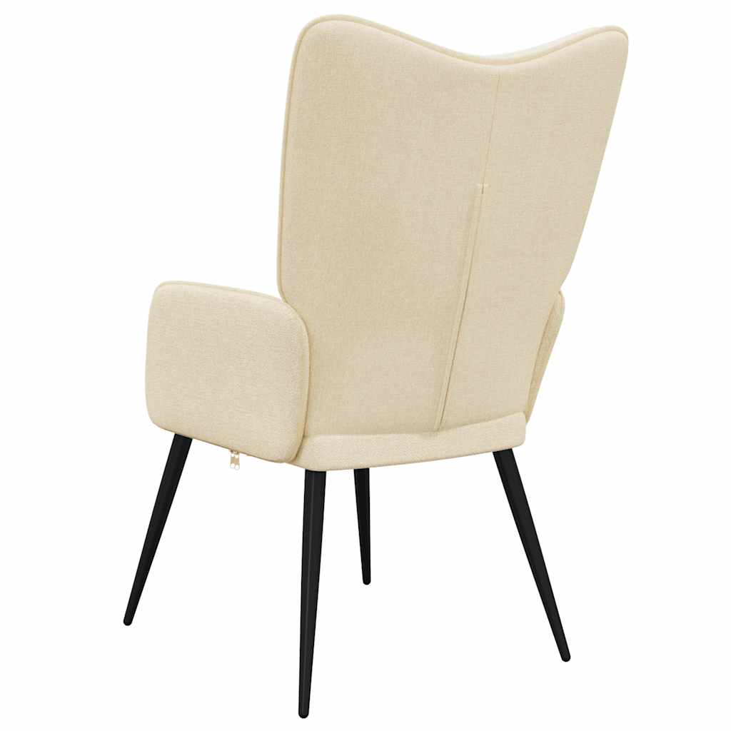 Vidaxl Armchair, Cream, Fabric Upholstered