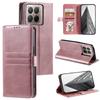 For Xiaomi 15T Pro Case 6 Card Slots PU Leather Anti-Fall Phone Cover with Wrist Strap