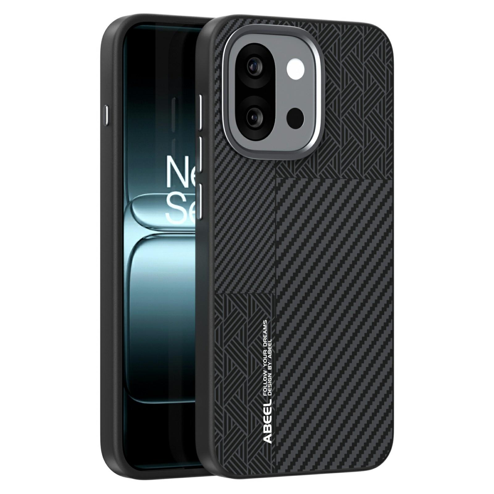 

ABEEL For OnePlus 13T 5G Magnetic Case PC + TPU + Aluminum Alloy + PU Leather Slim Phone Back Cover A