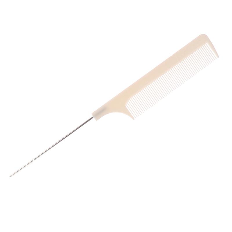 

1 шт. Перукарські гребінці з загостреним хвостом Гребінець для стрижки волосся Голка для перукарського інструменту білий