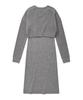 Covernat Woman Layered Long Knit Dress Melange Gray