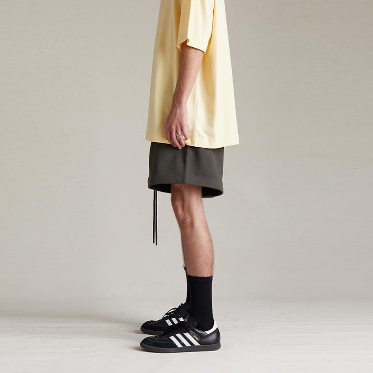 Fear of God Essentials Fleece Running Short Ink Men Bottoms Black 160SP244170F