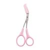 Eyebrow Trimmer Scissors with Eyebrow Comb Stainless Steel Eyelashes Eyebrow Beauty Scissors Novice Trimming Scissors
