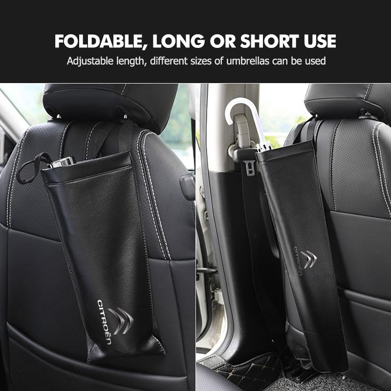 Waterproof Car Umbrella Bag Back Seat Hanging Organizer Holder For Citroen C4 C3 C5 C1 C2 C6 VTS C4L DS3 DS4 DS5 Grand Berlingo