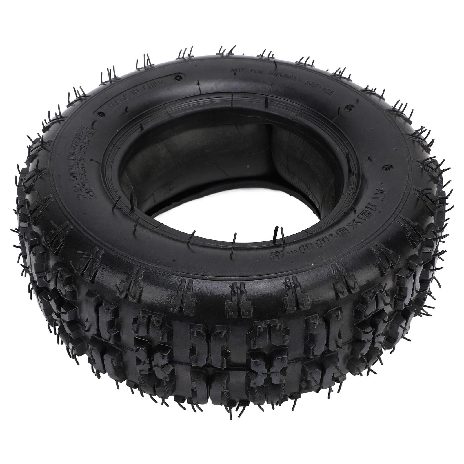 

2 Комплекта Шина 13 X 5.00‑6 и Камера 6 дюймов Изогнутый ниппель TR87 Амортизация Идеальная герметизация Замена для Razor