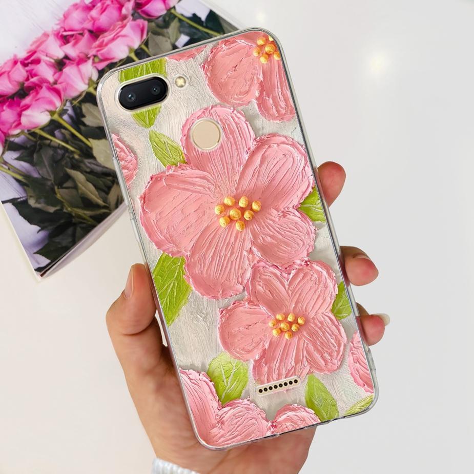 For Xiaomi Redmi 6 6A Case Cute Painted Cover Clear Silicone Phone Case Soft TPU Shell For Redmi 6A Redmi6 Redmi6A Fundas Bumper