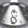 Zinc Zinc Alloy Adjustable Ring Silver Animal Ring Fashion Retro Mouse Ring  Gift