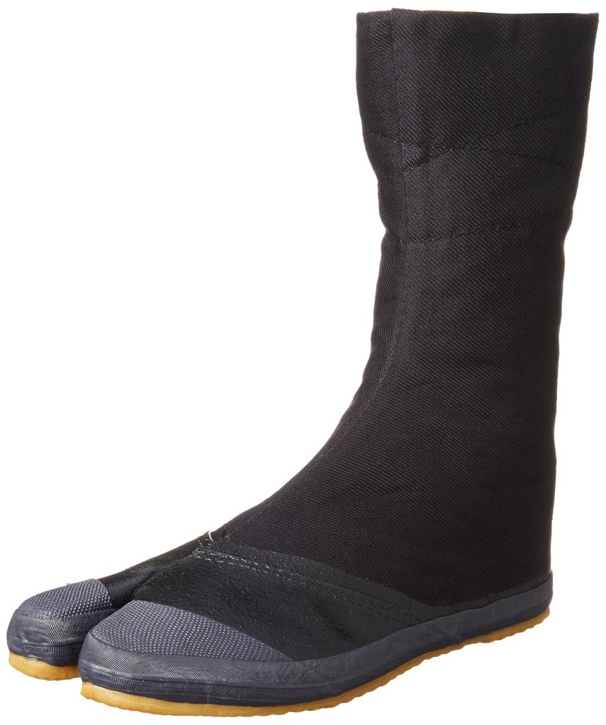 Moonstar Tabi Work Socks for Men and Women, Practical and Lightweight, 10-Piece Tabi A, Black, Size 22.5 Cm, 2E