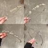 Pearl Rhinestone Flower Hairband Elegant Bow Crystal Tiaras Bridal Princess Crown  Birthday Party
