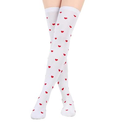 Citas Amor Medias Estampado de Amor Medias Fiesta de Citas Medias por Encima de la Rodilla