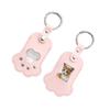 NEW Pet Hair Memorial Keychain PU Leather Keepsake Locket For Cat Dog Fur Pet Hair Storage Pendant Handbag Hanging Accessories