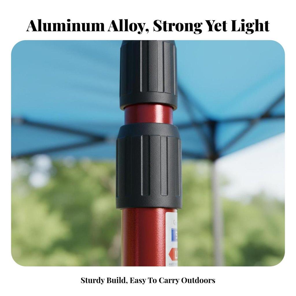 Adjustable Aluminum Tent Pole Telescoping Ultralight Support Rod for Canopy