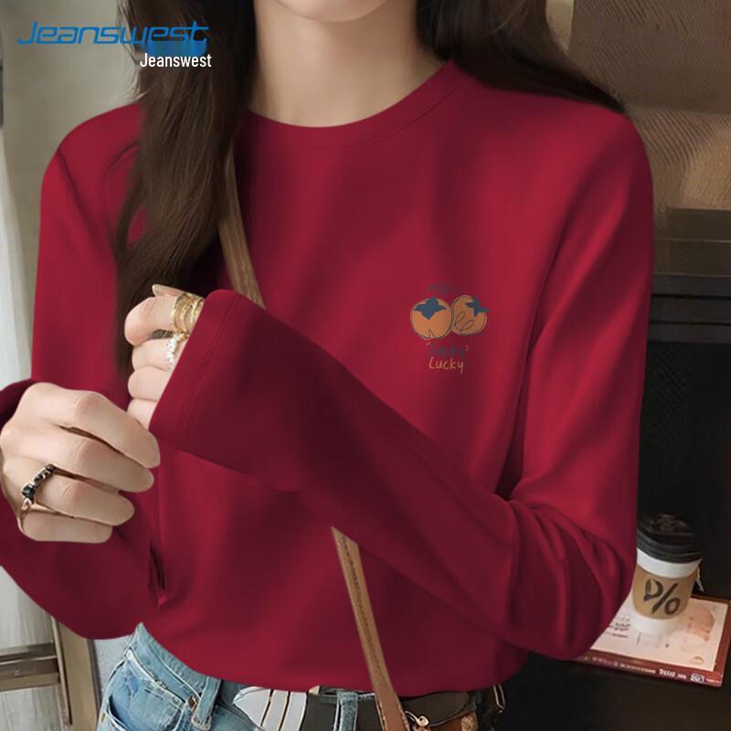 Jeanswest Women's Autumn Long Sleeve Cotton T-Shirt