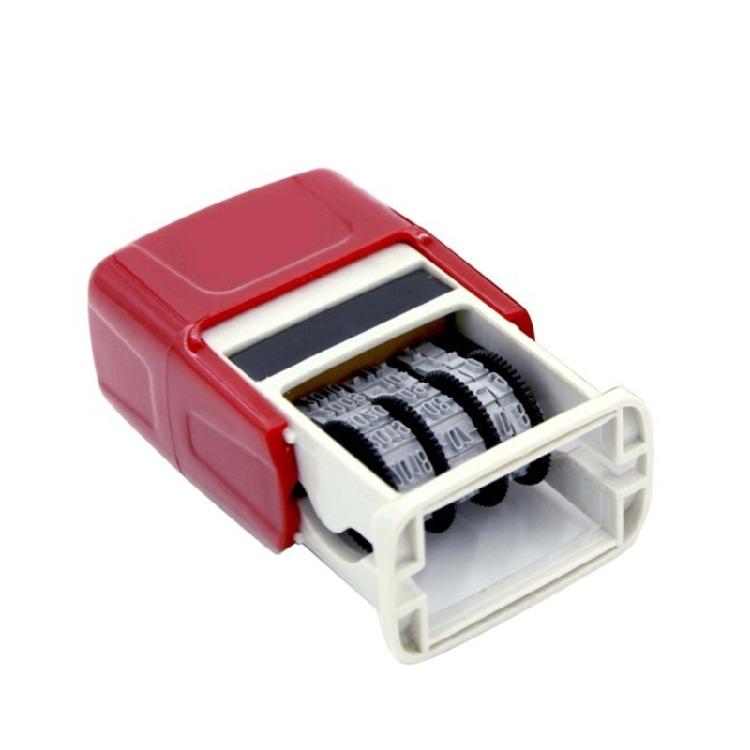 Adjustable English Date Stamp Rubber Stamp Number Stamp Business Stamp Roller Office Stamp Rubber Roller Date Stamp