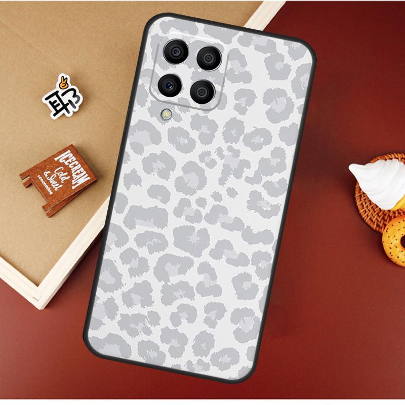 Leopard Print Black Cheetah Pattern Case For Samsung Galaxy M16 M36 M56 M06 M52 M32 M12 M54 M34 M14 M35 M55 M15 M11 M31 M13 M53