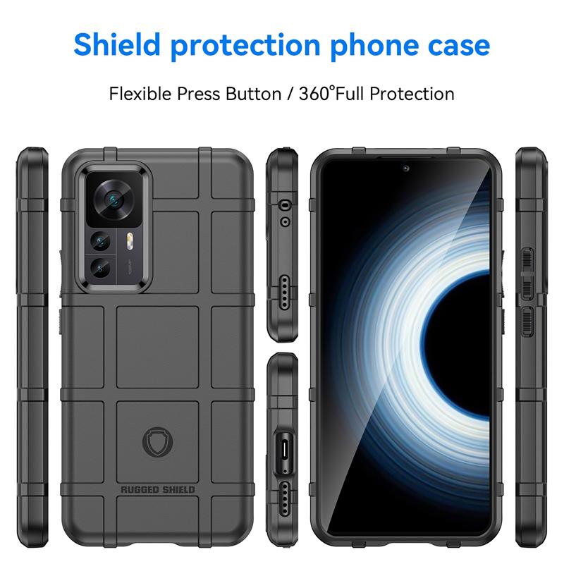 For Xiaomi 12T Pro Case Cover Xiaomi Mi 12T Pro Capas Armor Bumper Back Soft TPU New Rugged Shockproof Cover Mi 12T Pro Fundas
