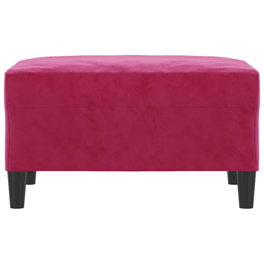Vidaxl Footstool, Wine Red, 70X55X41 Cm, Velvet